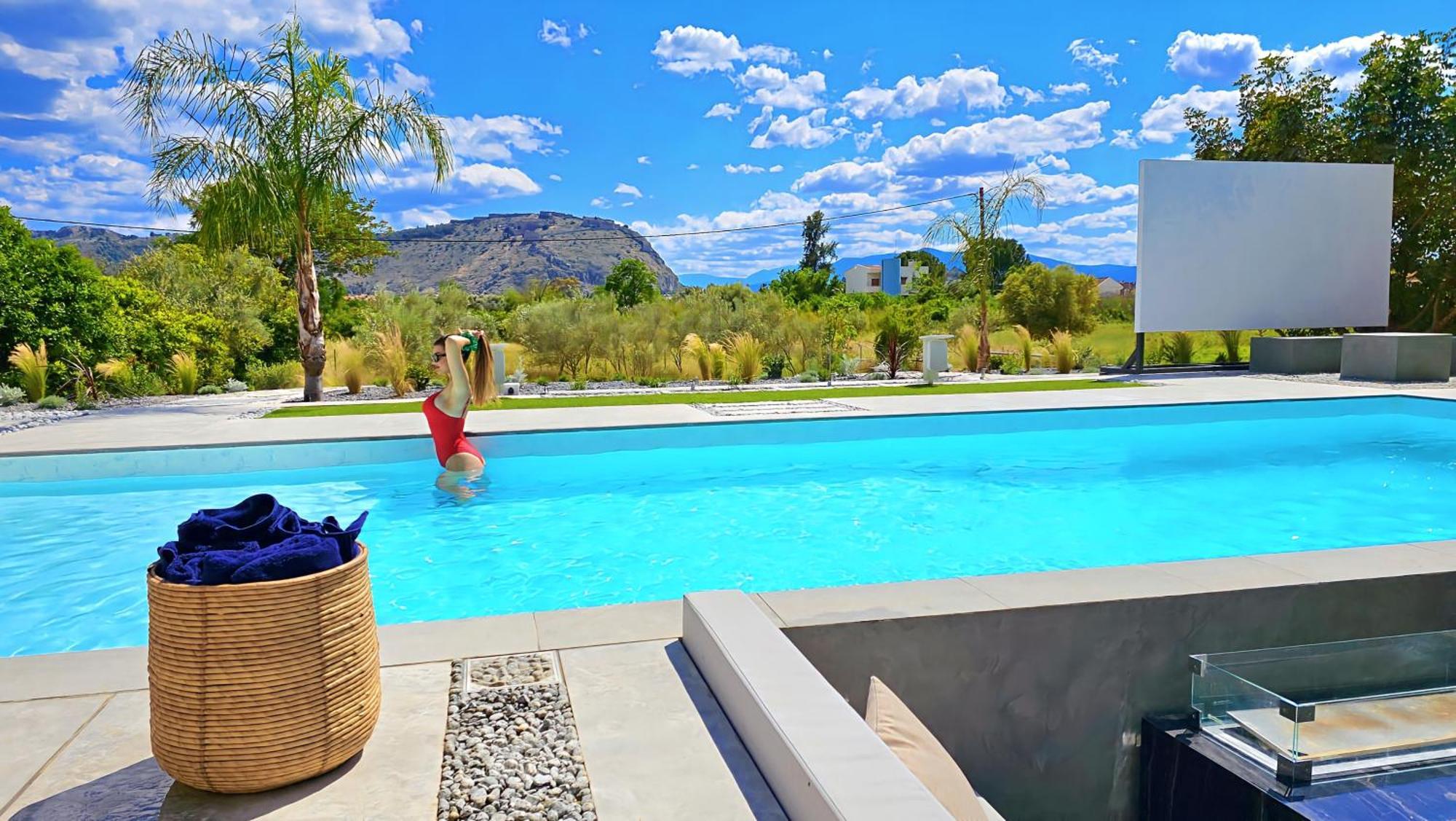 Nafplio Blue Topaz Poolside Villa Экстерьер фото